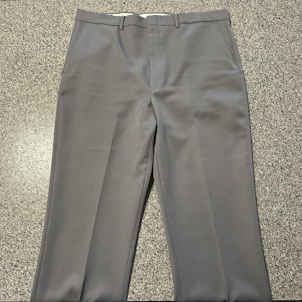 Vintage Comfort Action Pants Mens 40x30 Grey Dress Slacks All Seasons Made‎ USA